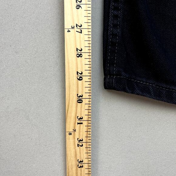 Levis 505 Jeans Mens 38x32 Black Denim Regular Fit Straight Leg Charcoal Wash - Picture 9 of 12